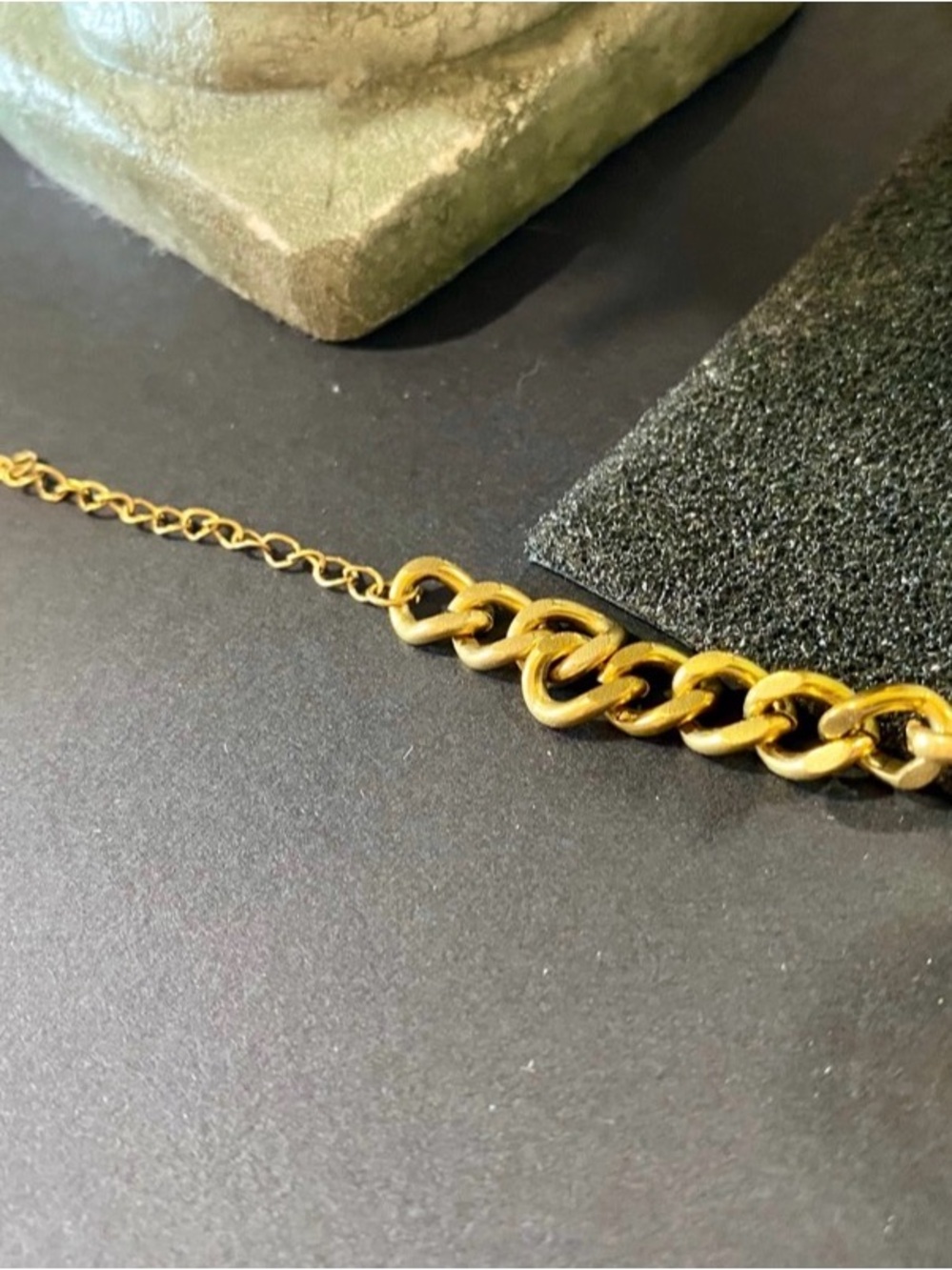 Flat Rectangular & Chain Link Bracelet - Picture 2 of 4